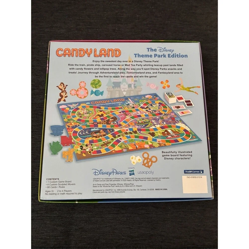 Disney Parks Theme Park Edition Candyland Board Game Mickey Minnie Mouse NEW
